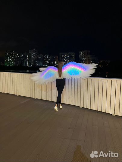 Крылья ангела белые светящиеся ангельские