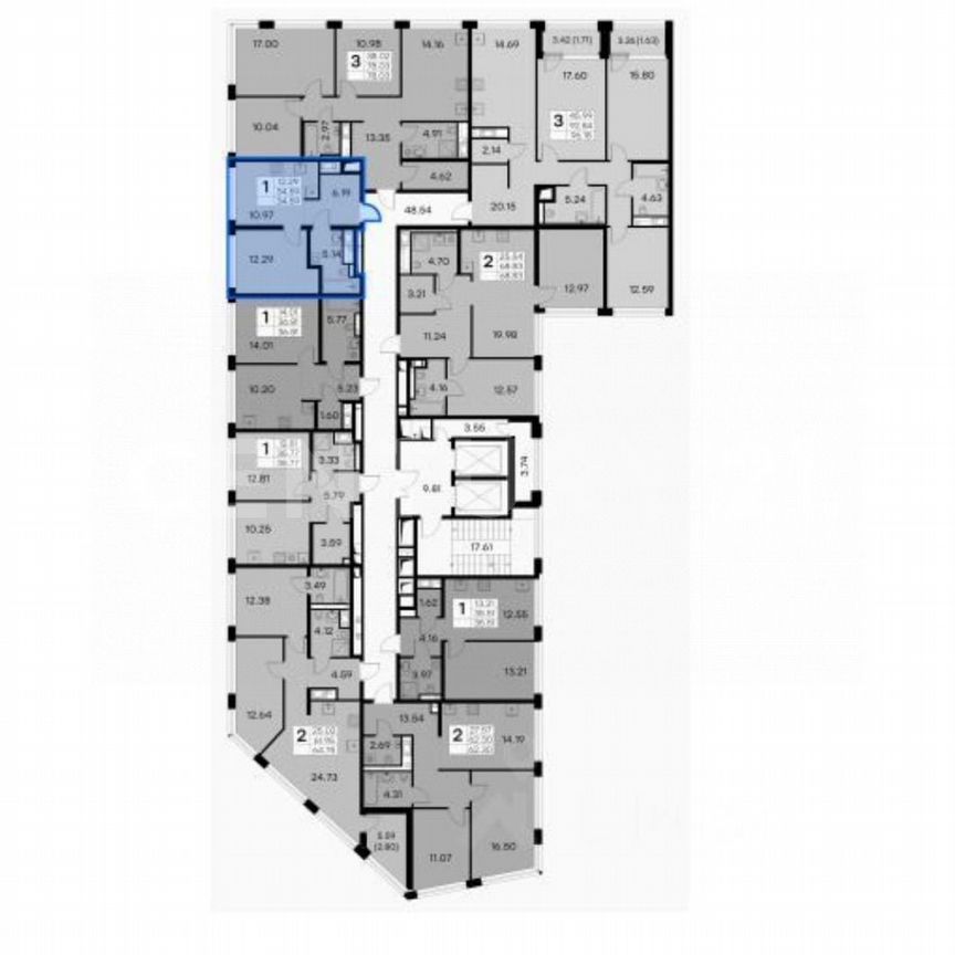 1-к. квартира, 34,6 м², 6/19 эт.