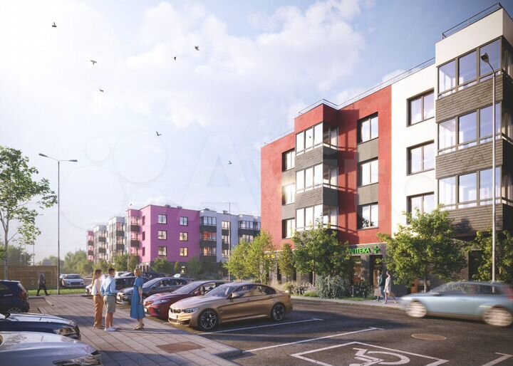 2-к. квартира, 59,3 м², 2/4 эт.