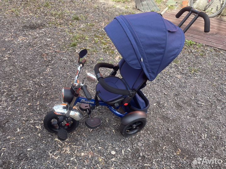 Велосипед трёхколёсный с ручкой управления