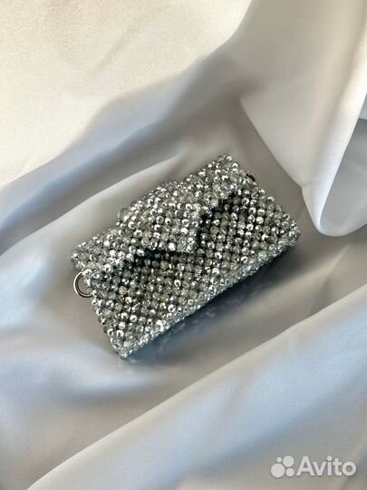 Сумка из бусин ручной работы, аксессуар