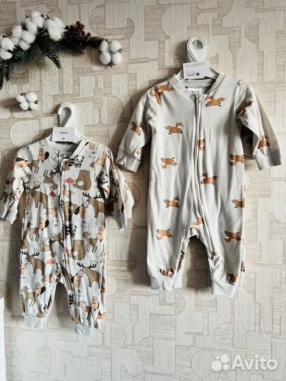 Новые слипы hm на молнии 62 68 74 80 86 92 98