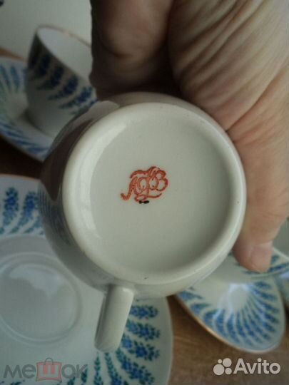 Лфз тарелки и блюдца старый Китай сахарница СССР