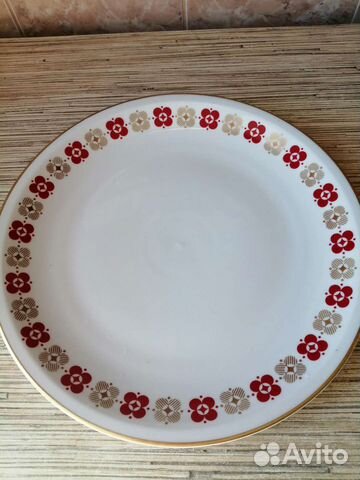 Блюдо большое фарфор гдр диаметр 28см