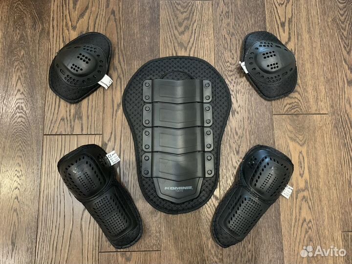 Полный комплект пластиковой защиты для мотокуртки