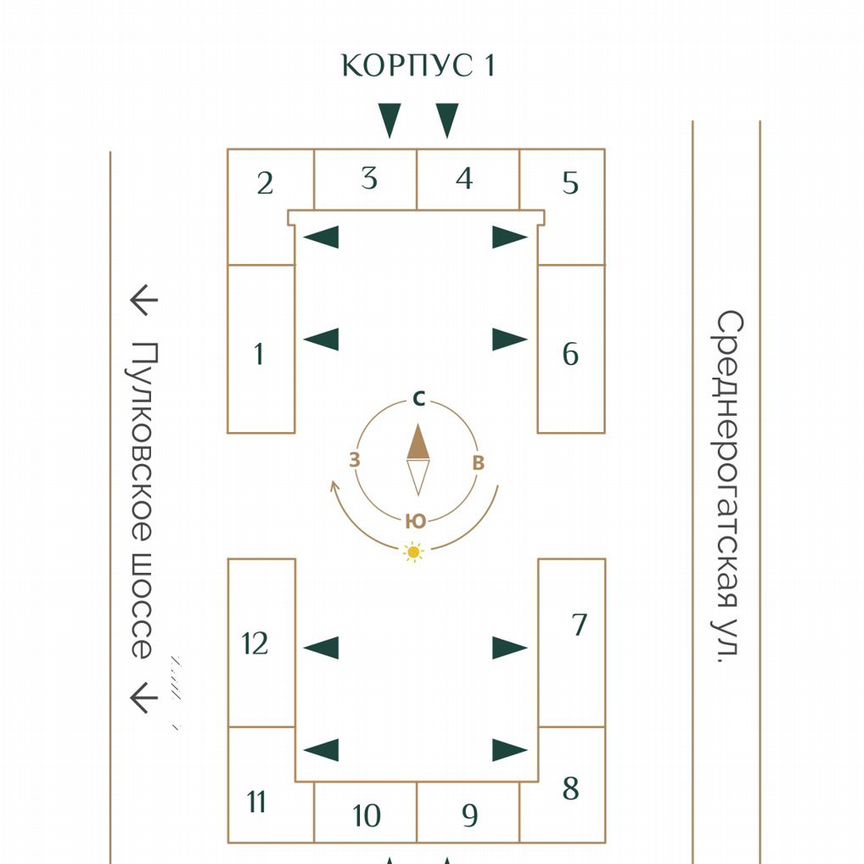 2-к. квартира, 59,9 м², 3/12 эт.