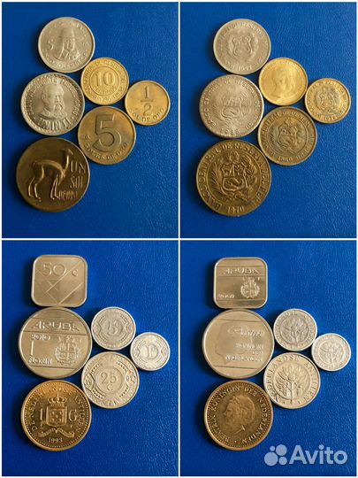 Наборы монет Южной и Центральной Америки