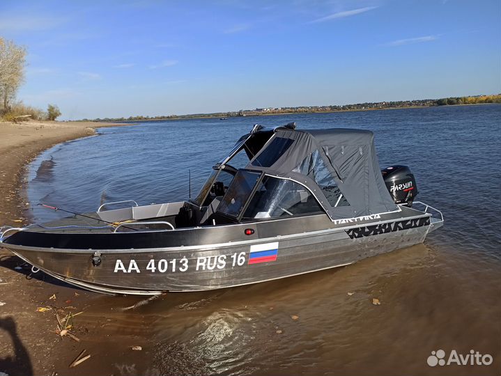 Продам лодку Тактика460DC+Parsun60+Трейлер