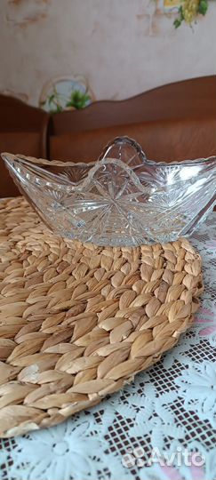 Хрустальная конфетница СССР