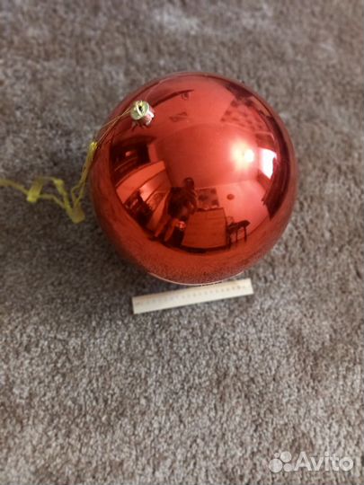 Новогодняя игрушка шар d30см