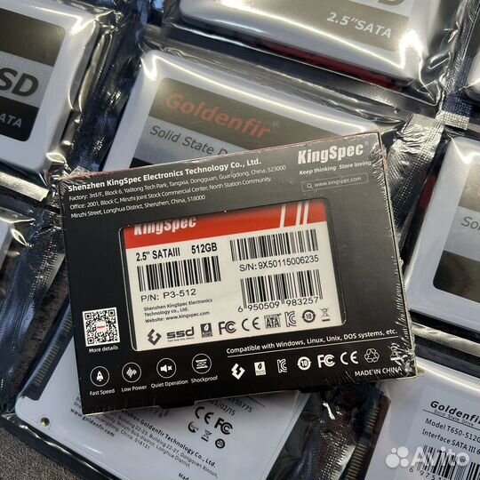 Новые SSD 128gb, 256gb, 512gb