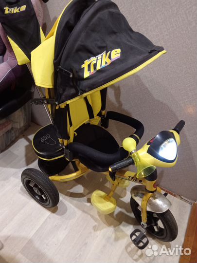 Велосипед коляска с ручкой