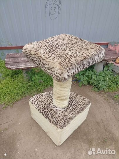 Когтеточка домик для кошки бу