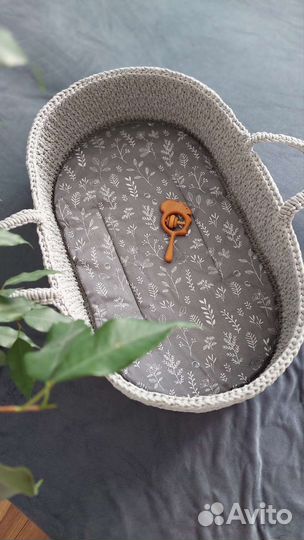 Люлька вязаная для новорожденных переноска