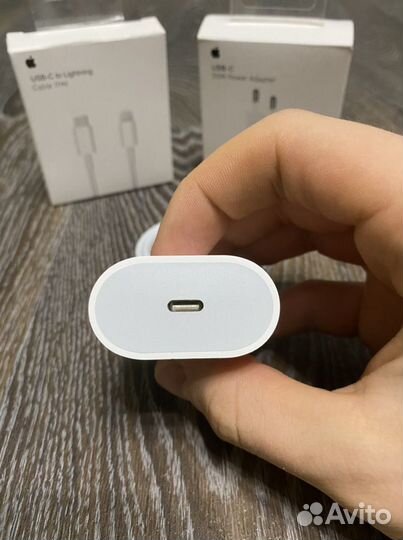 Адаптер Apple 20w + Зарядка Apple Lightning-USB-C