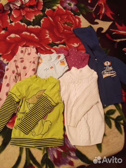 Огромный пакет вещей на девочку