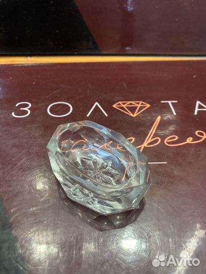 Солонка старинная стекло