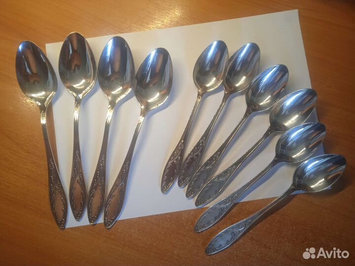 Комплект ложек мельхиор СССР