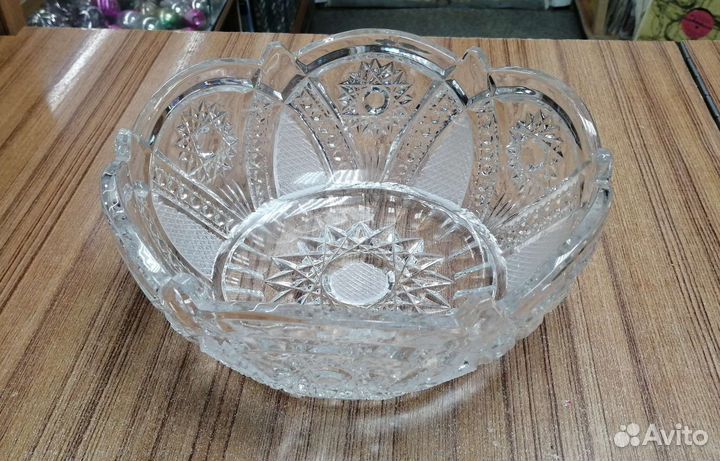 Хрустальная ваза для фруктов