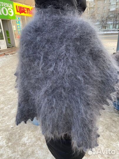 Платок теплый пуховый