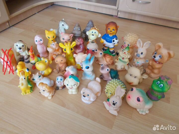 Резиновые игрушки времен СССР