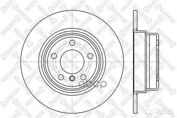 6020-1548-SX диск тормозной задний BMW X5 3.0