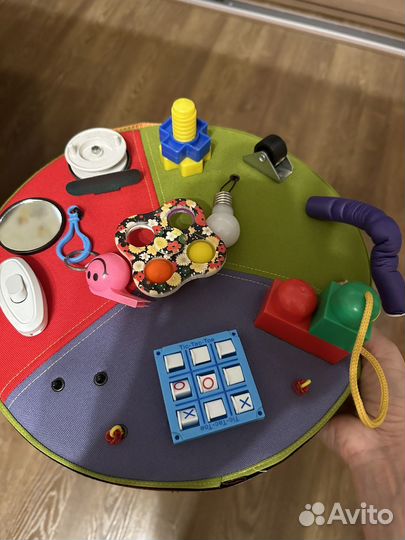 Мягкий бизиборд, (можно в автомобиль)