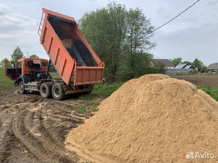 Песок,Щебень,Гравий,Вторичный щебень,торф,чернозем