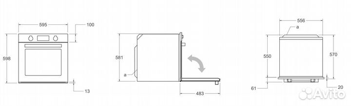 Духовой шкаф bertazzoni fmod6115ELB1