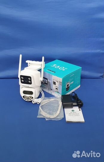 Камера видеонаблюдения WiFi 3 объектива