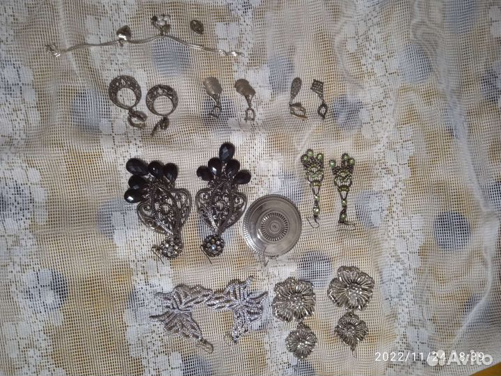 Серьги бижутерия СССР