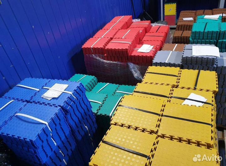 Модульная плитка пвх для гаража