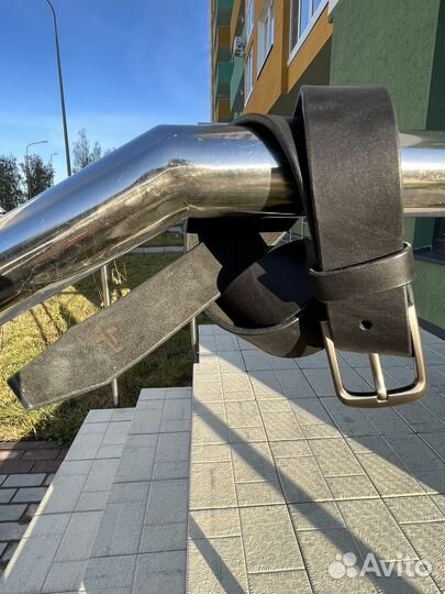 Мужской кожаный ремень ручной работы