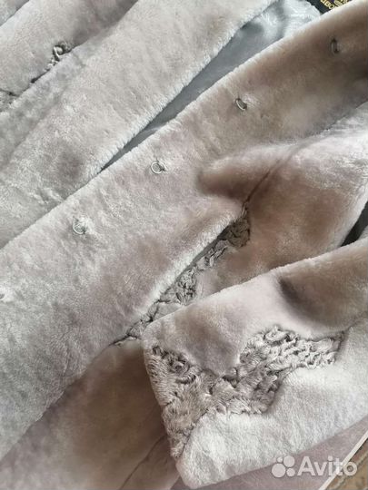 Шуба мутоновая с капюшоном