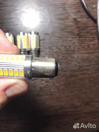 Автомобильные лампочки оранжевые PY21W BAY15D