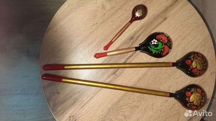 Ложки расписные под хохламу новые