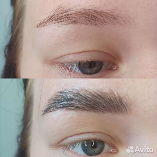 Окрашивание бровей