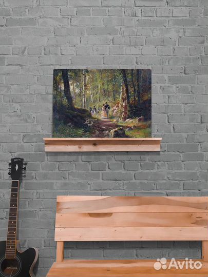 Картина Ивана Шишкина - Прогулка в лесу - печать