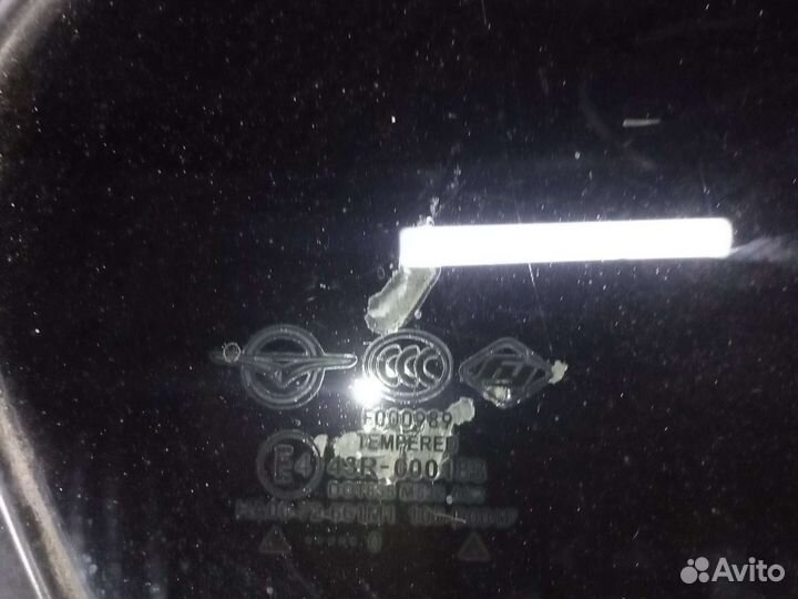 Стекло глухое задней правой двери Haima 3