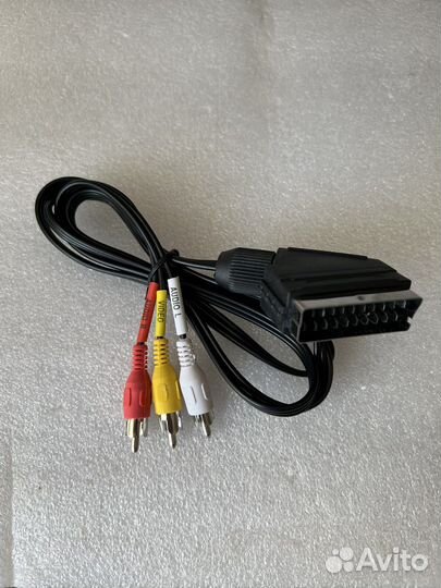 Кабель 3RCA-Scart 1,2 метра (аудио-видео)