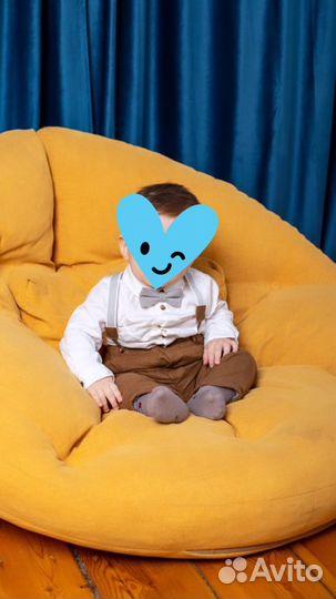 Комплект (рубашка и штаны на подтяжках)