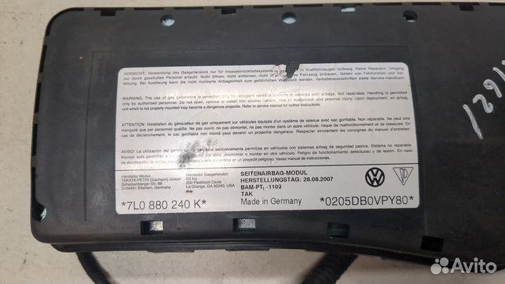 Подушка безопасности в сиденье Volkswagen Touareg, 2008