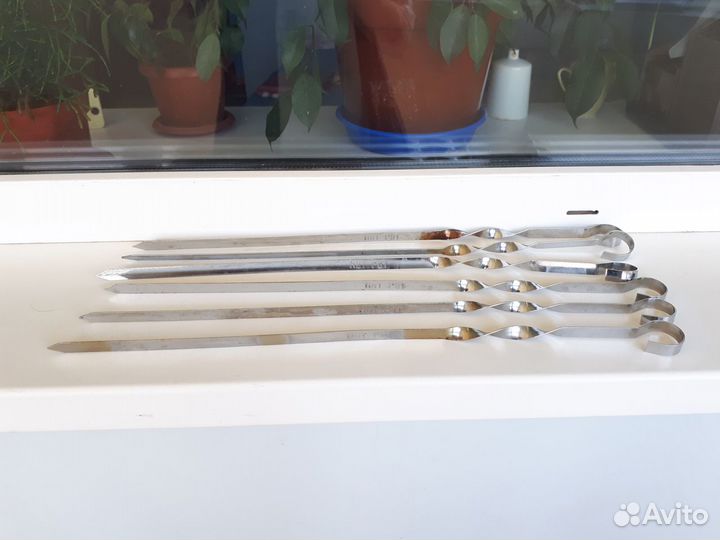 Набор плоских шампуров Hot Pot хромированных