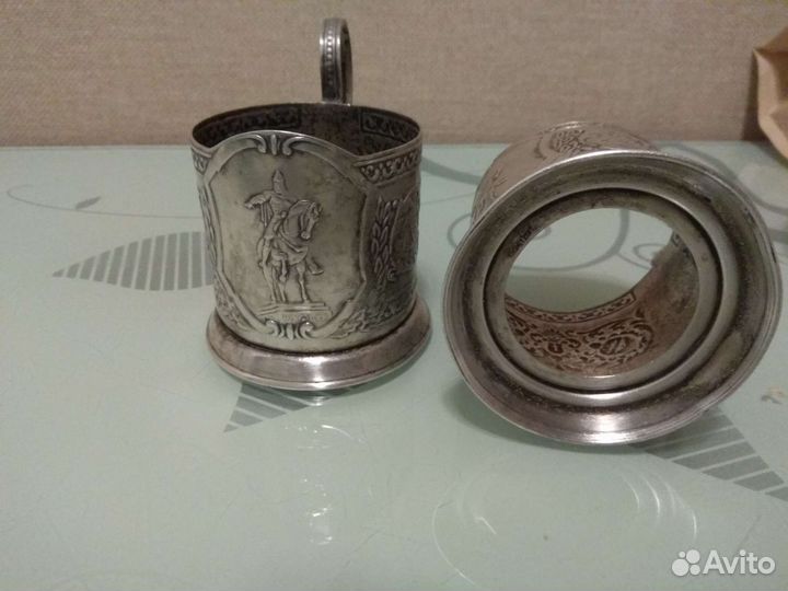 Подстаканники СССР мельхиор