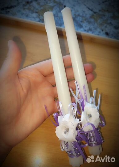 Аксессуары для свадьбы/лента/свечи