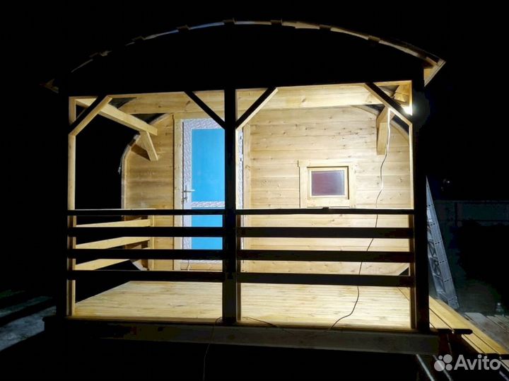 Баня-бочка квадро с доставкой