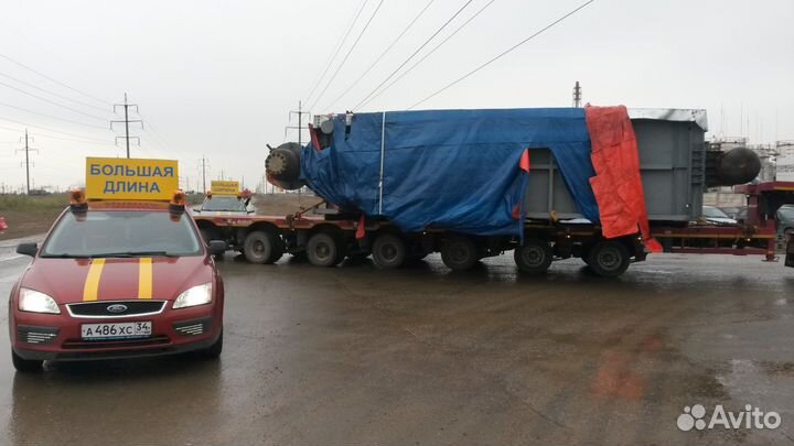 Не габаритные перевозки с машинами прикрытия