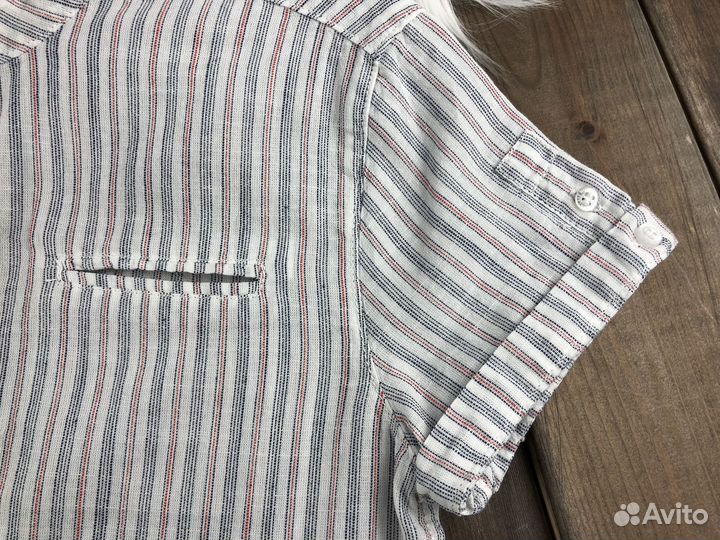 Рубашка с кортким рукавом для мальчика 128