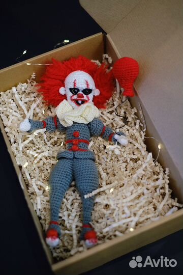 Интерьерная игрушка ручной работы клоун Пеннивайз