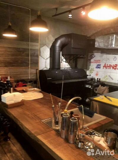 Закрытый мангал с дымоходом